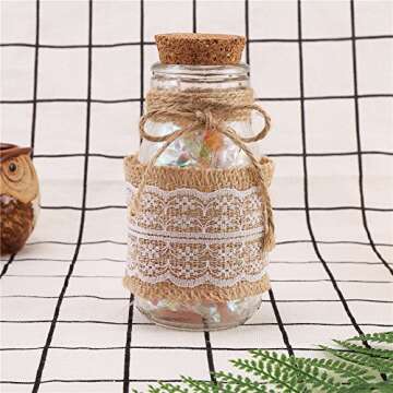 LOKIPA 328 Feet Natural Jute Twine for Arts and Crafts Jute Rope Packing String for Gardening String Natural Rustic String Gift wrap Twine