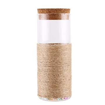 LOKIPA 328 Feet Natural Jute Twine for Arts and Crafts Jute Rope Packing String for Gardening String Natural Rustic String Gift wrap Twine