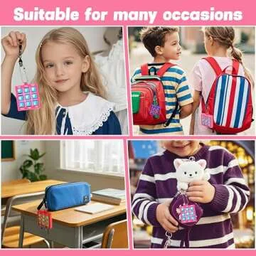 Valentines Day Gifts for Kids, 24 Pack Valentines Day Cards with Keychains, Valentines Gifts Cards for Kids Boys Girls School Classroom Exchange Prizes Party Favors