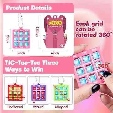 Valentines Day Gifts for Kids, 24 Pack Valentines Day Cards with Keychains, Valentines Gifts Cards for Kids Boys Girls School Classroom Exchange Prizes Party Favors