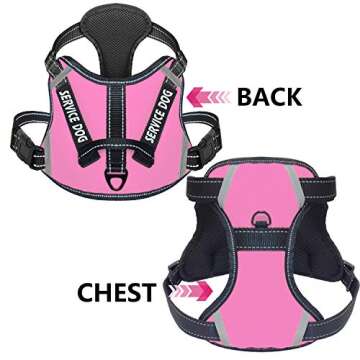 Cymiler Dog Harness - No-Pull Service Dog Vest for Outdoor Safety