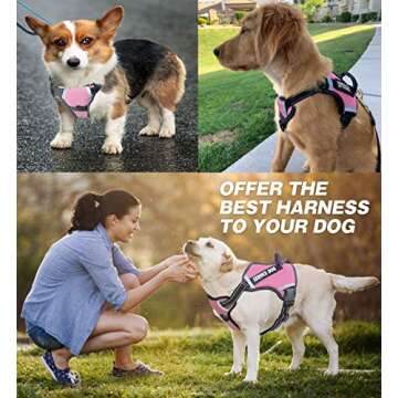Cymiler Adjustable No-Pull Dog Harness for All Breeds