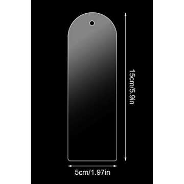 Clear Acrylic Book Page Markers for DIY Projects and Gifts