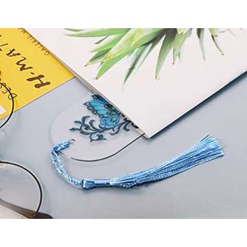 Clear Acrylic Book Page Markers for DIY Projects and Gifts