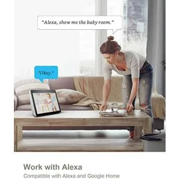 VENZ Indoor Security Camera, 1080p Pet Camera with Phone App, Ideal Indoor Camera for Baby Monitor/Dog Camera, 360° Pan/Tilt View Angel with 2 Way Audio, Cloud/SD Card, 2.4Ghz WiFi Only