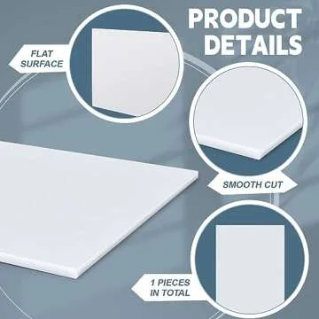 Sasylvia HDPE Sheet 1/2 Thick for DIY Projects