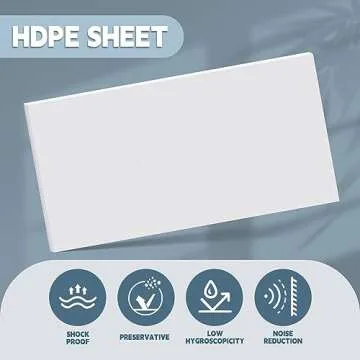 Sasylvia HDPE Sheet 1/2 Thick for DIY Projects
