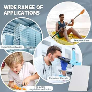 Sasylvia HDPE Sheet 1/2 Thick for DIY Projects