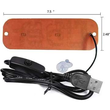 Led Light Signs for Car, Bumper Stickers Taxi Sign Light Windshield, Blue Glow LED Sign Decal Stickers with Suction Cups Flashing Hook on Car Window LED Bright Lights