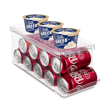 Stackable Refrigerator Organizer Bins for Cans