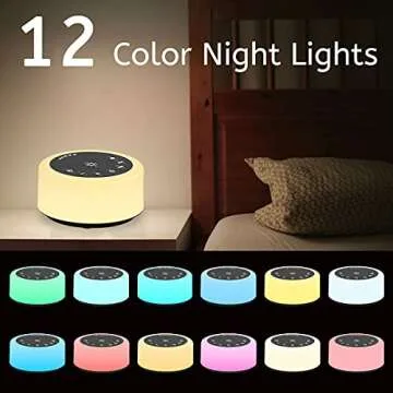 Soothing Sleep Sound Machine with Night Light for All Ages