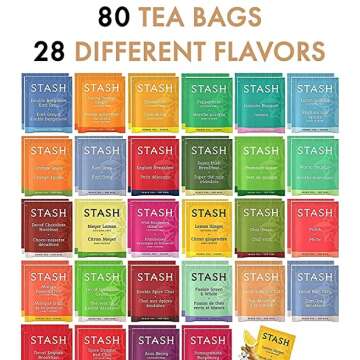 Stash Tea Sampler - 12 Flavor Variety Pack