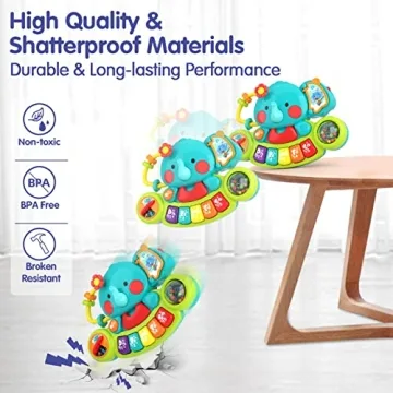 HOLA Baby Elephant Piano Toys for Infants 6 to 12 Months