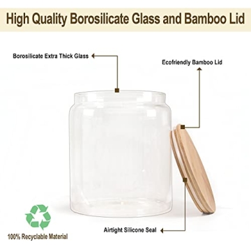 EcoEvo Glass Jars for Stylish Kitchen Storage Solutions