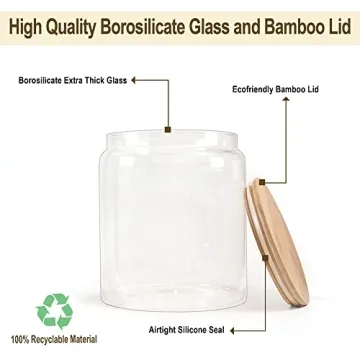 EcoEvo Glass Jars for Stylish Kitchen Storage Solutions