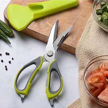 Heavy-Duty Kitchen Scissors for Effortless Meal Prep