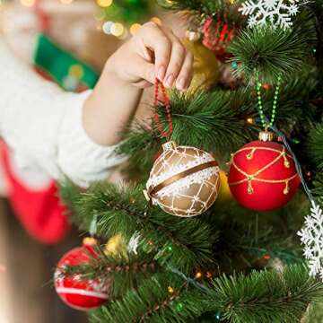 Hicarer Colored Bead Keychain Metal Hanging Chains Necklace Connector for Hanging Ornament Jewelry Tag(100 Pieces)