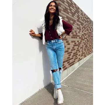 UANEO Cropped Puffer Vest for Women - Stylish & Cozy