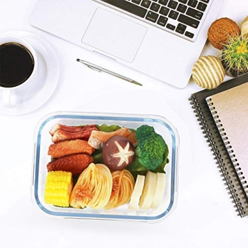 M MCIRCO 8-Pack Glass Meal Prep Containers