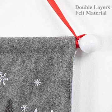 S-DEAL Gray Christmas Advent Countdown Calendar 2024