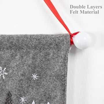 S-DEAL Gray Christmas Advent Countdown Calendar 2024