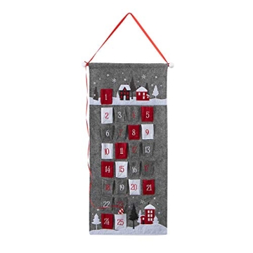 S-DEAL Gray Christmas Advent Countdown Calendar 2024
