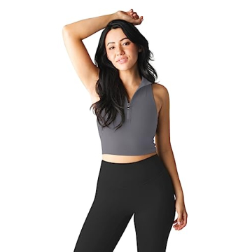 Stylish LASLULU Women's Crop Tank Top for Summer Activities