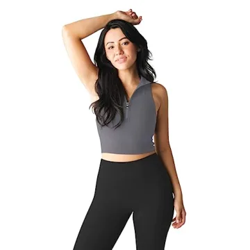 Stylish LASLULU Women's Crop Tank Top for Summer Activities