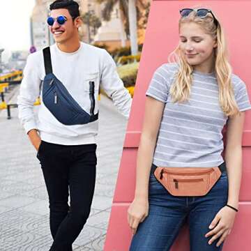 Versatile Crossbody Fanny Pack for Adventures, Travel & Fun