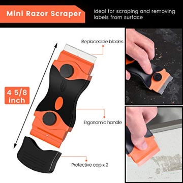 DEKEones Razor Blade Scraper Set with Extra Blades 2 PCS