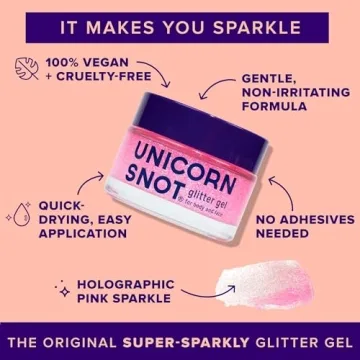 Safe Cosmetic-Grade Unicorn Snot Glitter Gel for All Ages
