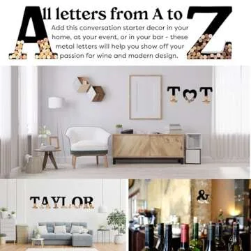 Will’s Wine Cork Holder - Metal Monogram Letter K