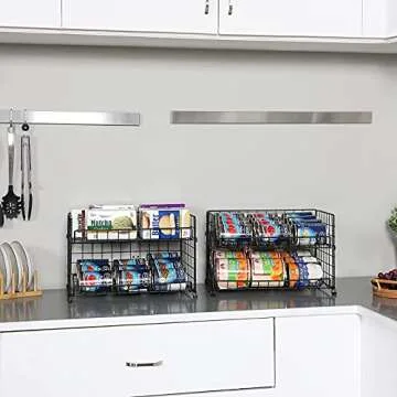 JKsmart Stackable Can Rack Organizer - Durable and Elegant