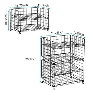 JKsmart Stackable Can Rack Organizer - Durable and Elegant