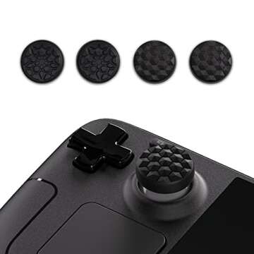 PlayVital Thumb Grip Caps for Steam Deck & PS Portal - Silicone Design