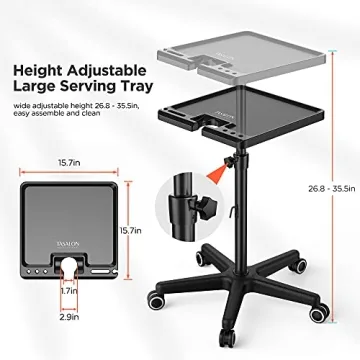 Ultimate Salon Tray with Wheels and Magnetic Bowls
