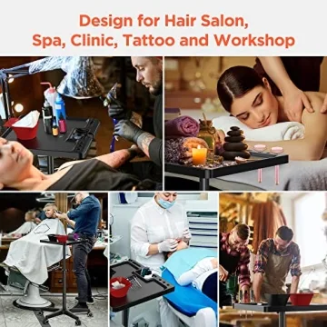 Ultimate Salon Tray with Wheels and Magnetic Bowls