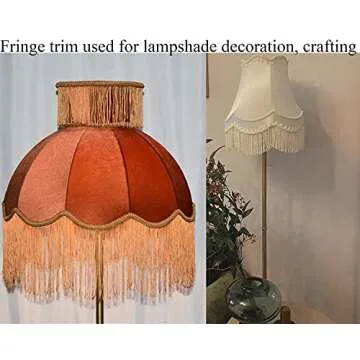 Lauthen.S 10 Yards Chainette Fringe Trim for DIY Projects