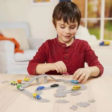 61 Pcs Driven by Battat Toy Car Playset for Kids