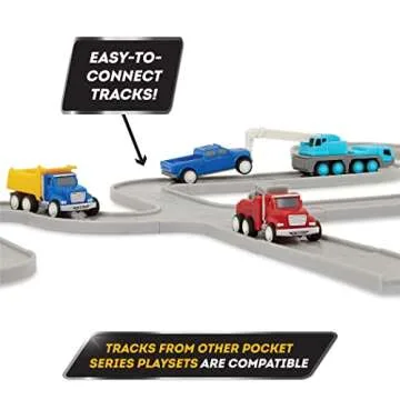 61 Pcs Driven by Battat Toy Car Playset for Kids