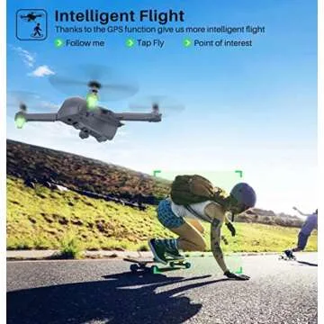 SYMA X500 4K Drone with UHD Camera for Adults, Easy GPS Quadcopter for Beginner with 56mins Flight Time, Brush Motor, 5GHz FPV Transmission, Auto Return Home, Follow Me, Light Positioning, 2 Batteries