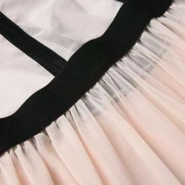 ALLoveble Women's Sexy Lace Lingerie Dress Cupless Strappy Chemise babydoll Nightwear (L Apricot)