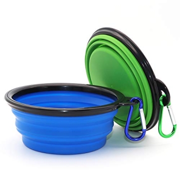 Collapsible Pet Bowls, Portable Travel Feeding Dishes for Dogs