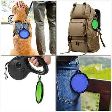 Collapsible Pet Bowls, Portable Travel Feeding Dishes for Dogs