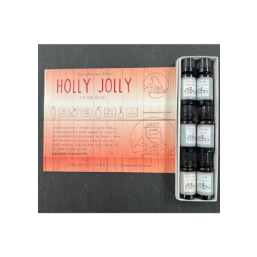 Barnhouse Blue Holly Jolly Set of 6 Premium Fragrance Oils
