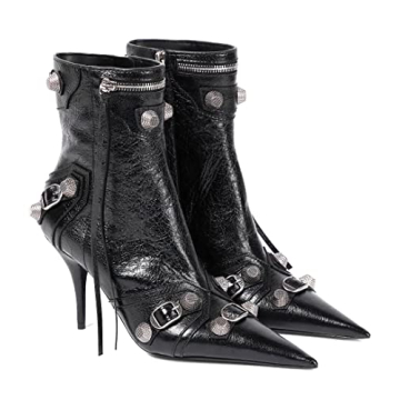 Chic VOMIRA Stylish Stiletto Heeled Ankle Boots for Fashion-Forward Women