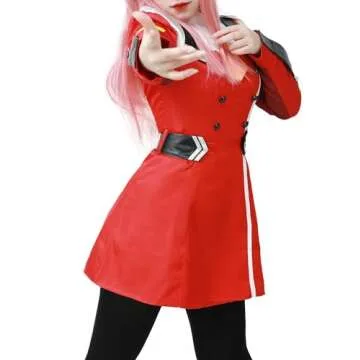 C-ZOFEK Women's Red Dress Cosplay Outfit for Halloween