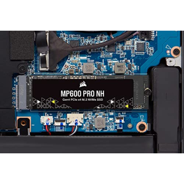 Corsair MP600 PRO NH 2TB PCIe Gen4 x4 NVMe M.2 SSD – High-Density TLC NAND – M.2 2280 – Direct...