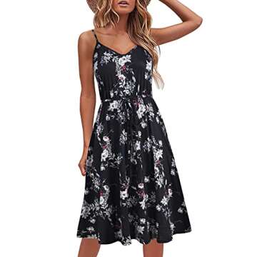Women Summer Dresses - Active Wear Dress Plus Size Ladies Casual Cotton Sleeveless