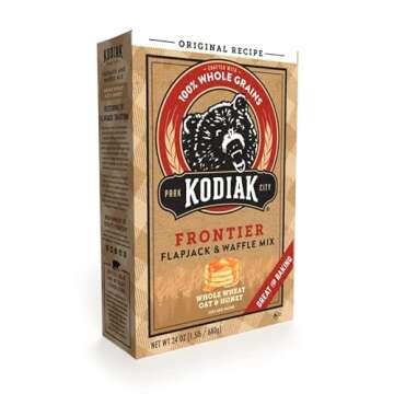 Kodiak Cakes Frontier Pancake, Flapjack and Waffle Mix, Original, 24 Ounce (Pack of 6) (10705599011167)